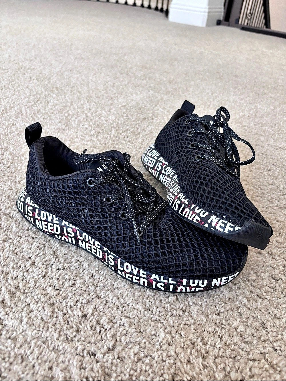 NOBULL All You Need Is Love Black Sneakers